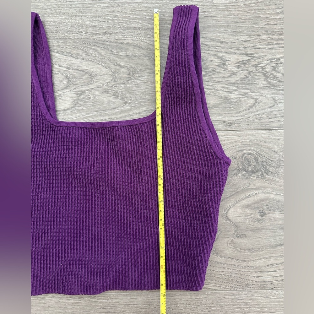 Babaton Purple Ribbed Tank Top - Picture 8 of 8